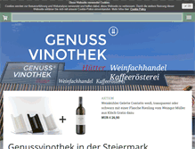 Tablet Screenshot of genussvinothek.com